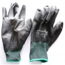 BULL FLEX - gants long travail mécanicien manutention PU 10312 souple noir taille 9 - L